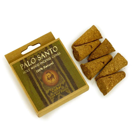Palo Santo Copal Incense Cones Love Purity Spirituality Meditation 6 in 1 Pc