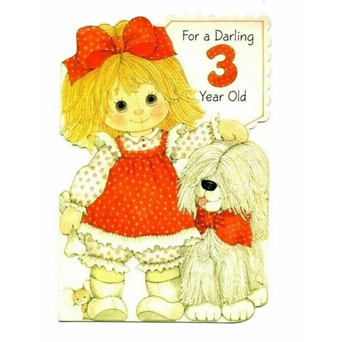 3rd 4th Happy Birthday Vintage Cards Bundle