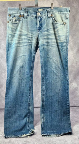 Vintage True Religion Brand Jeans Blue Jean Men 100% Cotton Size 40