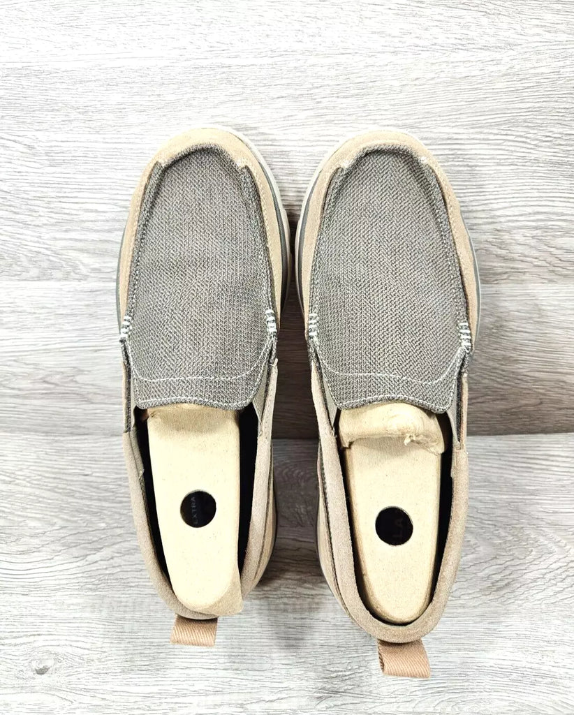 Skechers Men Relaxed Fit Air Cooled Memory Foan Extra Wide Slip On 10.5 L.Brown