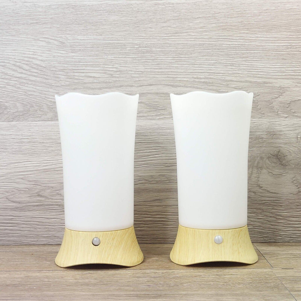 Cordless Lamp Battery Operated Portable 7" Lamps Set of 2 Night Light Desk