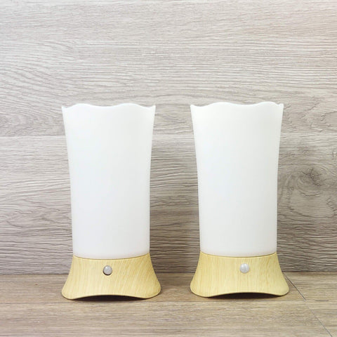 Cordless Lamp Battery Operated Portable 7" Lamps Set of 2 Night Light Desk