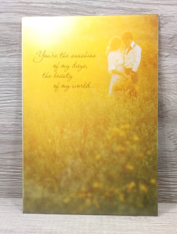 Lovers Romance Vintage Greeting Card The Love of My Life Gift for Her for Him