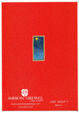 Vintage Christmas Holiday Season's Blessings Greeting Card Lion and Lamb