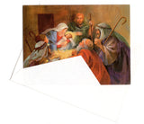 Birth of Jesus Religious Christian Merry Christmas Holiday Season Greeting Card