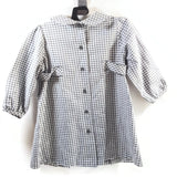 Jeudi Après Midi Paris 18M Baby Girls Long Sleeves Dress White/Gray Vintage