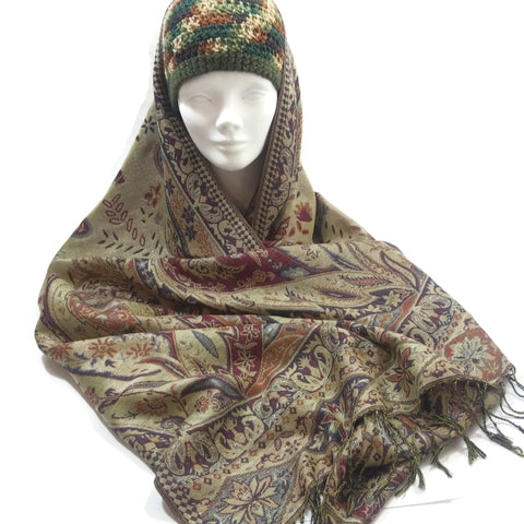 Women Winter Warm Scarf Shawl Wrap Blanket Scarves Holidays Gift for Her 2 Sided