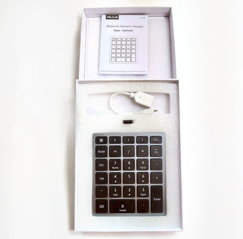 Jelly Comb Wireless Number Pad Keypad Tablet Gray/Black