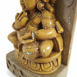 India God Bala Krishna Statue The Butter Thief on Resin Soapstone Base Handmade