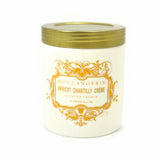 Apricot Chantilly Cream Scented Glass Jar Candle Boulangerie