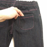 Girls Jeans Sesame Street Youth Toddler Blue Wide Leg Elastic Waist Pants 4T