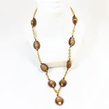 Cowrie Shell Necklace Pendant Beads Bohemian Boho Handmade Women's Jewelry VTG