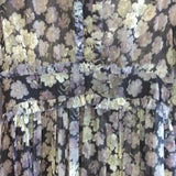 Diab'less Vintage Maxi Dress Floral Print Long Dress Green/Black Size 1