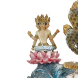 Lord Vishnu Ananta Shesha Mother Lakshmi Lord Brahma Statue 8” Hinduism