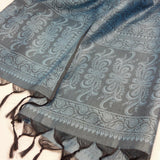 Women Soft Silky Winter Wrap Scarf Shawl Neckwear Blue Holidays Gift For Her