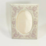 Embroidery Decorative Silky Fabric Photo Frame Picture Home Deco Handcraft VTG.