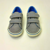Sperry Kids Top-Sider Sneakers Junior Fabric Shoes Hook/Loop Gray & Blue 9.5M
