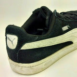 Puma Smash Youth Black White Suede Athletic Comfort Walking Sneakers Size 4C