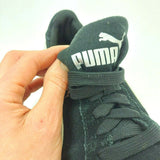 Puma Smash Youth Black White Suede Athletic Comfort Walking Sneakers Size 4C