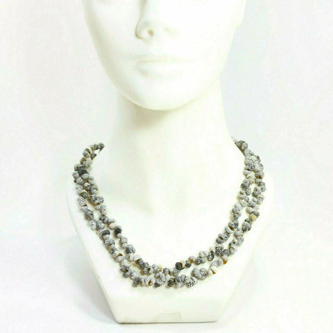 Handmade Snail/Shell Pendant Beads Necklace Women's Jewelry Unique VNG.