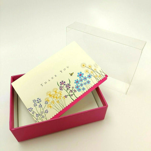 Sparkly Garden Thank You Notes Blank Greeting Cards