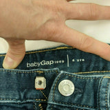 Unisex Baby Gap 1969 Soft Blue Jeans W/Adjustable Waist Size 4 Years