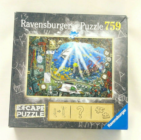 Ravensburger Original Escape Puzzle Submarine 759 Pcs Jigsaw 27x20" Kids Adults