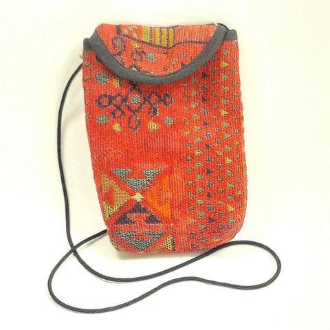 Cell Phone Fabric Shoulder Purse Sun Glasses Padded Bag Boho Hippie Pouch Nepal