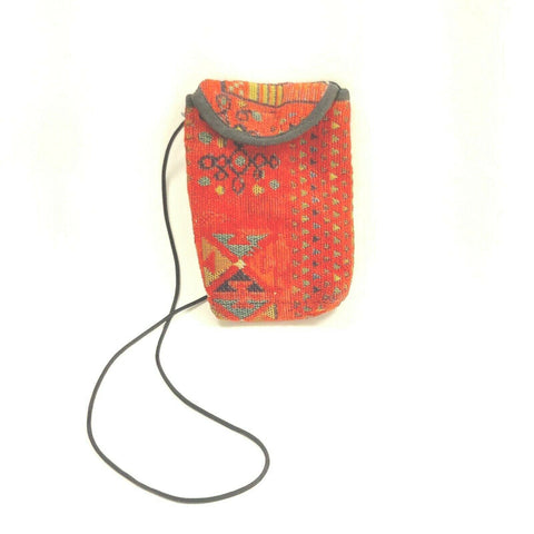 Cell Phone Fabric Shoulder Purse Sun Glasses Padded Bag Boho Hippie Pouch Nepal