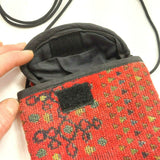 Cell Phone Fabric Shoulder Purse Sun Glasses Padded Bag Boho Hippie Pouch Nepal