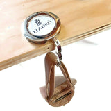 Lladro Compact Foldable Bag Hanger Portable Hook Holder for Desk and Mirror Set