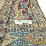 Women's Scarf Pashmina Soft Silky Shawl Wrap Light Stole Veil in Gold & Blue
