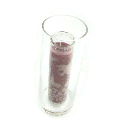 Candle Holder Clear Glass Protector Hurricane Chimney for Candle Open Ended 10"