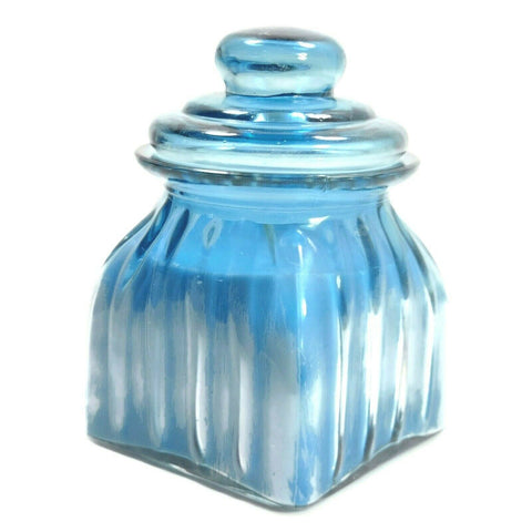 Chamomile Scanted Glass Jar Container Candle Perfume Home Décor Fragrance Bluish