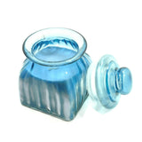 Chamomile Scanted Glass Jar Container Candle Perfume Home Décor Fragrance Bluish