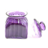 Lavender Scanted Purple Glass Jar Container Candle Perfume Home Décor Fragrance