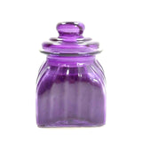 Lavender Scanted Purple Glass Jar Container Candle Perfume Home Décor Fragrance