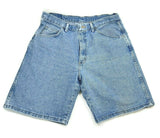 Men's Shorts Wrangler Bermuda Jeans Pants Summer Blue Cropped Pockets Slacks 34