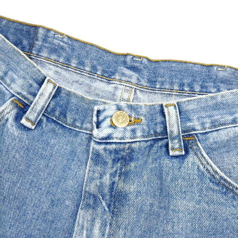 Men's Shorts Wrangler Bermuda Jeans Pants Summer Blue Cropped Pockets Slacks 34