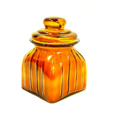 Orange Scanted Glass Jar Container Natural Candle Perfume Home Décor Fragrance