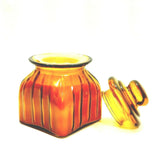 Orange Scanted Glass Jar Container Natural Candle Perfume Home Décor Fragrance