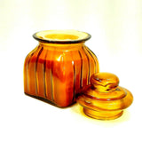 Orange Scanted Glass Jar Container Natural Candle Perfume Home Décor Fragrance