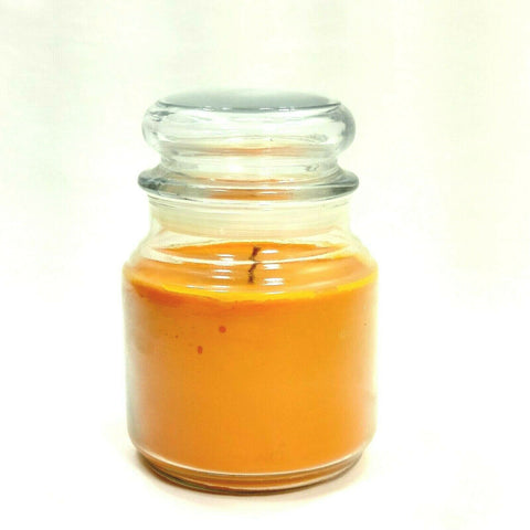 Orange Scanted Round Glass Jar Container Candle Perfume Home Décor Fragrance