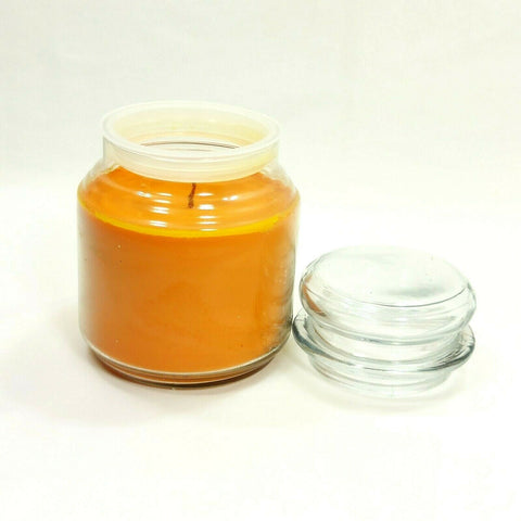 Orange Scanted Round Glass Jar Container Candle Perfume Home Décor Fragrance