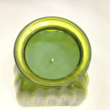 Green Glass Candle Olive Scented Jar Container Natural  Fragrance Home Décor