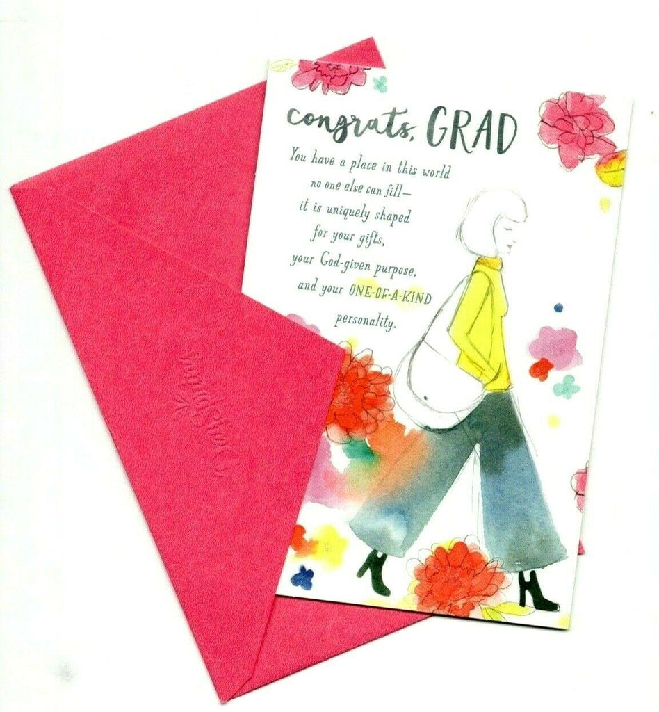 Congratulations Congrats Grad Wishes Greeting Card for Her