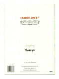 Lot of 2 Trader Joe's Thank You Wishes Greeting Cards Blessing Bird & Flowers