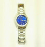 Men’s Eclipse Blue/Silver Stainless Steel Water 165 Resist Quartz Bracelet Watch