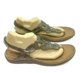 Women's Rockport Cobb Hill by New balance Ramona Thong Sandal Bronze Metallic