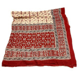 Indian Women Long Sarong Shawl Ethnic Wrap Dupata Stole Scarf Cotton Bordeaux